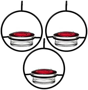Hummble Slim Hummingbird Feeder, M045-301-3, 3.4 Ounce Capacity, Clear, 3 Piece