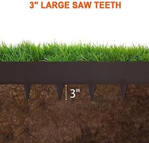 5 Pack Steel Landscape Edging,Metal Landscape Edging 40 Inch Strips, Metal Garden Edging 8 inch Depth, Steel Edging for Landscaping