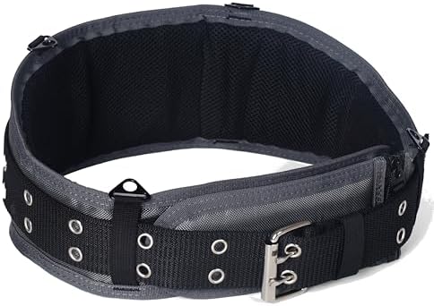 Tool belt,Tool Belts for Men with Suspenders and Magnetic Tool Pouch.Heavy Duty Carpenter/Construction Tool Belt.