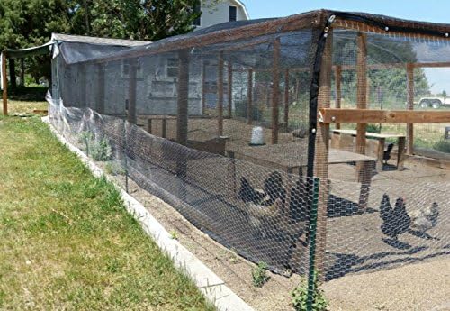 Agfabric 50% Sunblock 10’ X 16’ Shade Cloth with Grommets for Garden Patio, Black