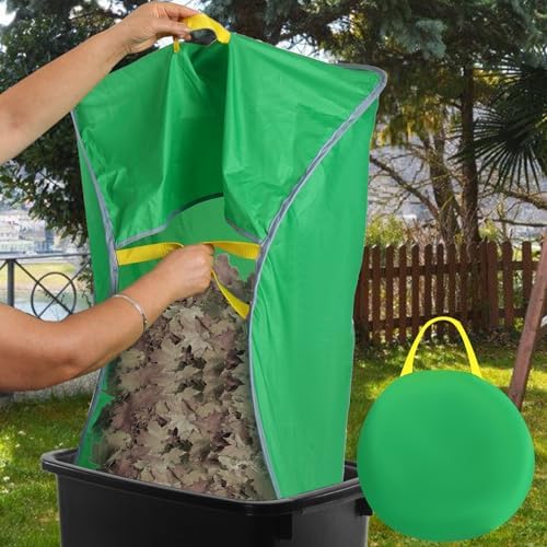 Leaf Collector, Portable Pop Up Leaf Bags, Foldable Leaf Pick Up Tools