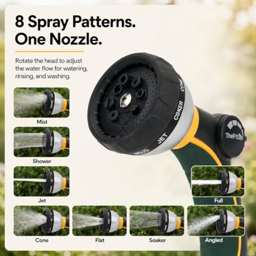 TheFitLife 75 FT Garden Hose, Lightweight, Kink-Free and Non-Expandable