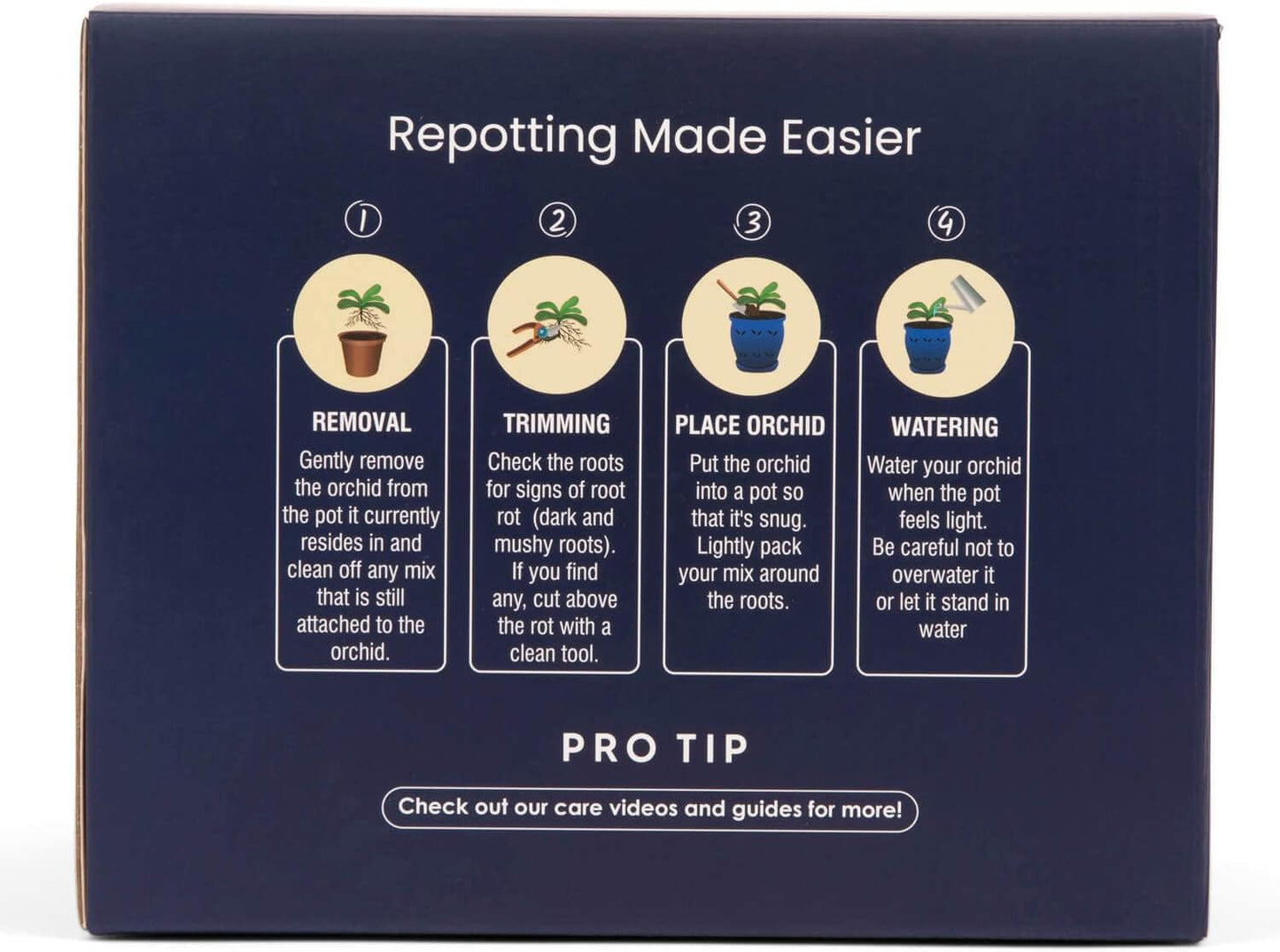 rePotme 6" Pinwheel Fluted Ceramic Plant Pot (Midnight Blue) - Great for Orchids, All Indoor Plants - Includes Matching 6 inch Slotted Pot Liner