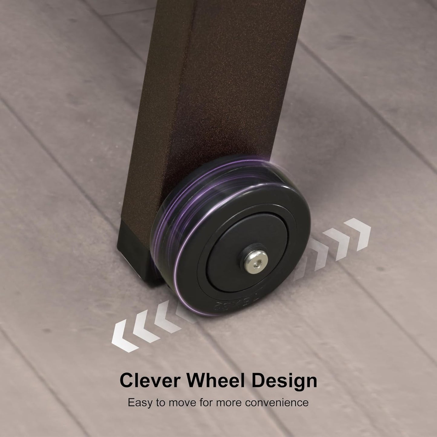 PURPLE LEAF Patio Chaise Lounge Set of 3, Outdoor Chaise Lounge with Adjustable Backrest and Wheels for Deck, Pool, Lawn, Garden, Waterproof & Easy Assembly, Cream