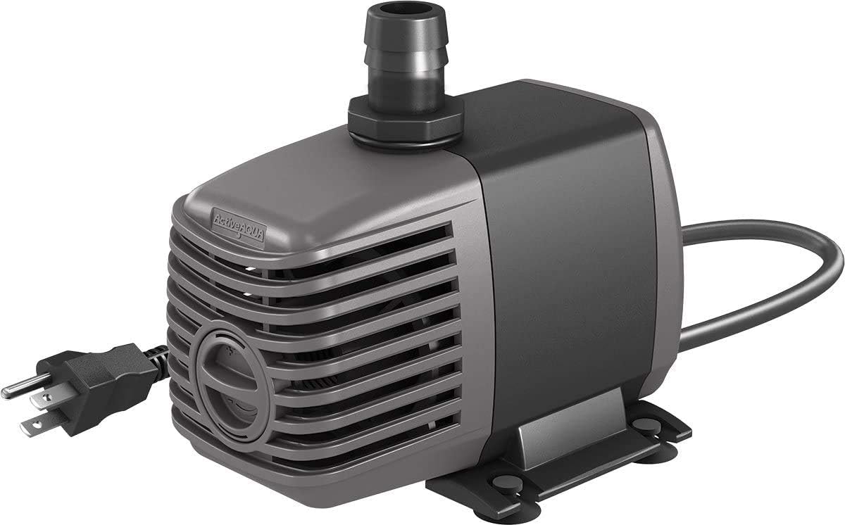 Hydrofarm Active Aqua Submersible Water Pump, 370 GPH