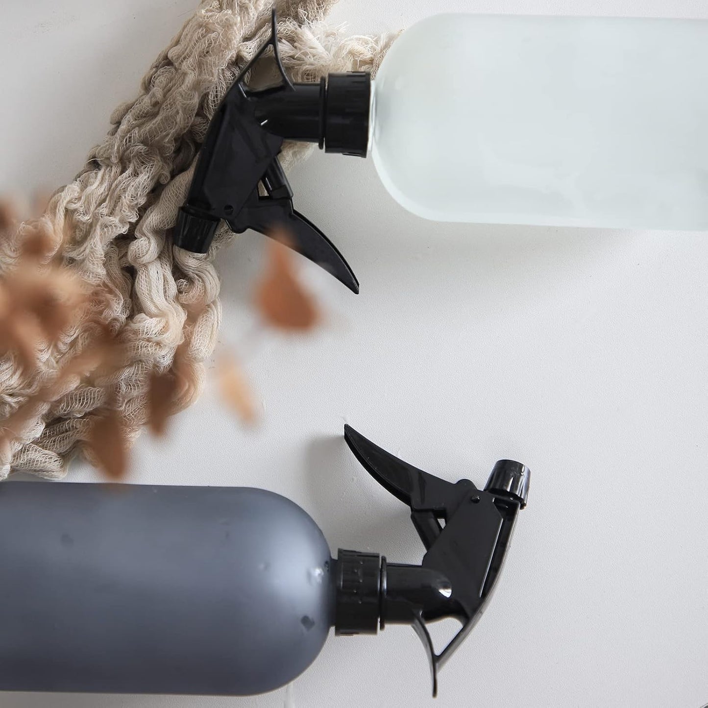 OFFIDIX Glass Spray Bottle, Fine Mist Plant Mister, Handheld Pressure Watering Can,Adjustable Nozzle Glass Spray Bottle,Handheld Spray Bottles for Garden Plants Cleaning Solutions(Gray)