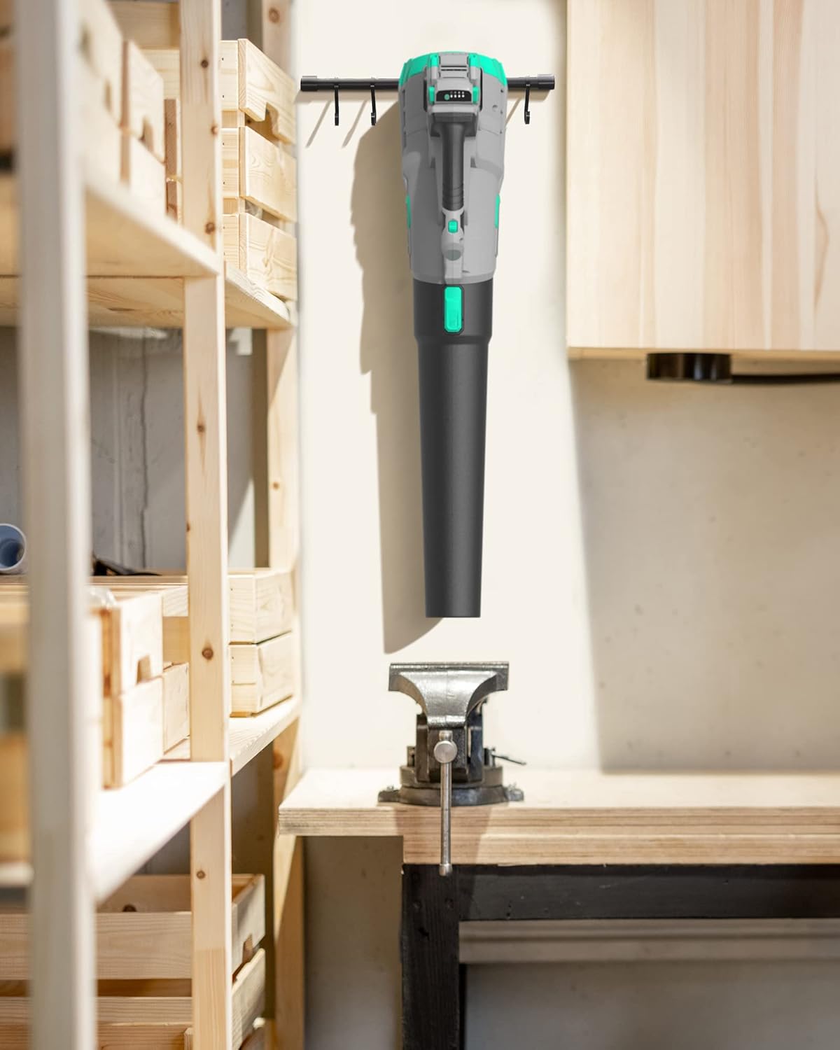 Litheli 20V Cordless Leaf Blower 350 CFM 85 MPH, Variable Speeds Electric Leaf Blower Battery Powered for Blowing Leaves, Dust, Snow, 4.0Ah Battery & Fast Charger Included