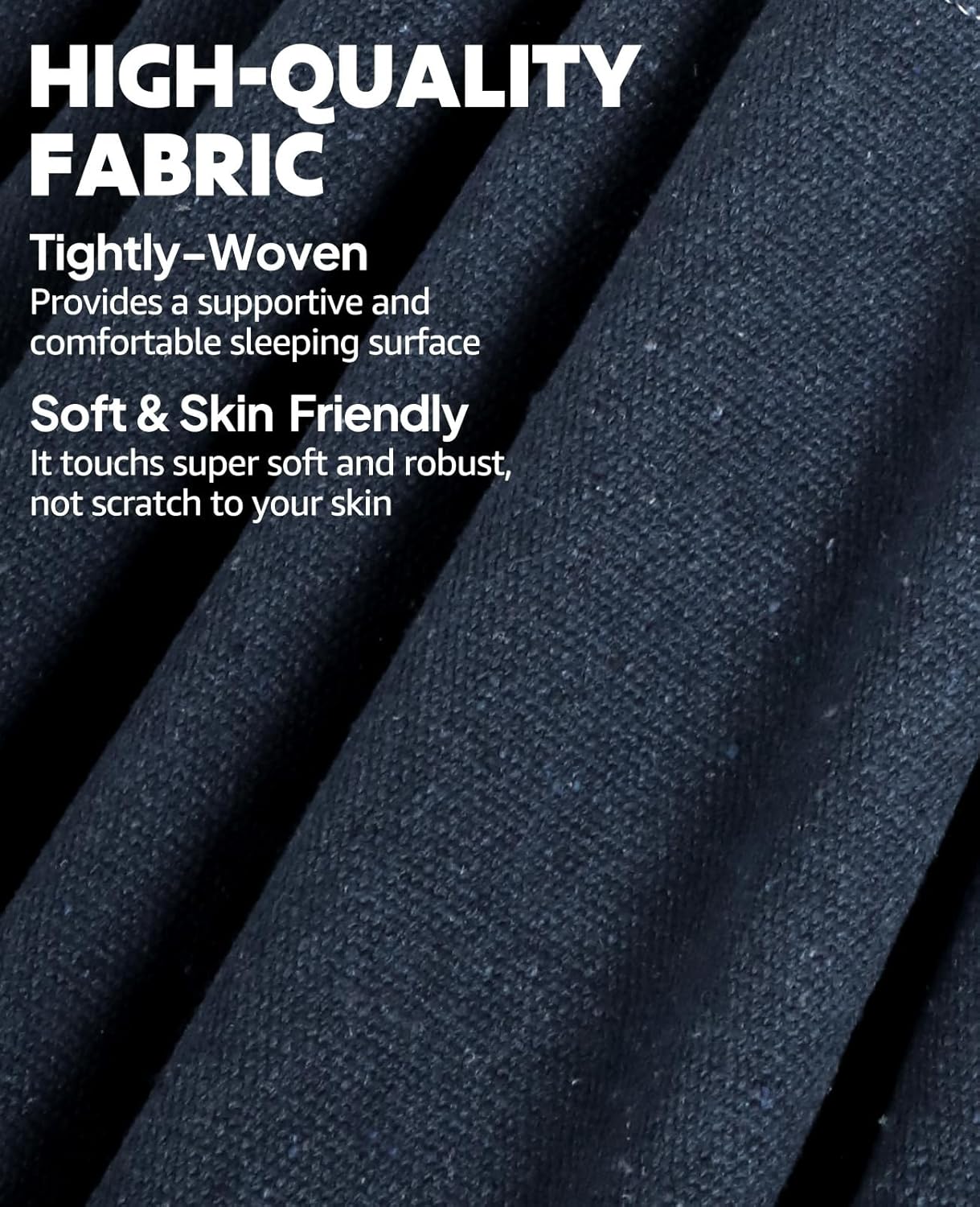 Chihee Cotton Hammock Large Soft Breathable Camping Hammock Holds Up to 660lbs Portable Tree Hammock with Detachable Spreader Bar Pillow 2 Strong Webbings 2 Carabiners Patio Garden Indoor Outdoor