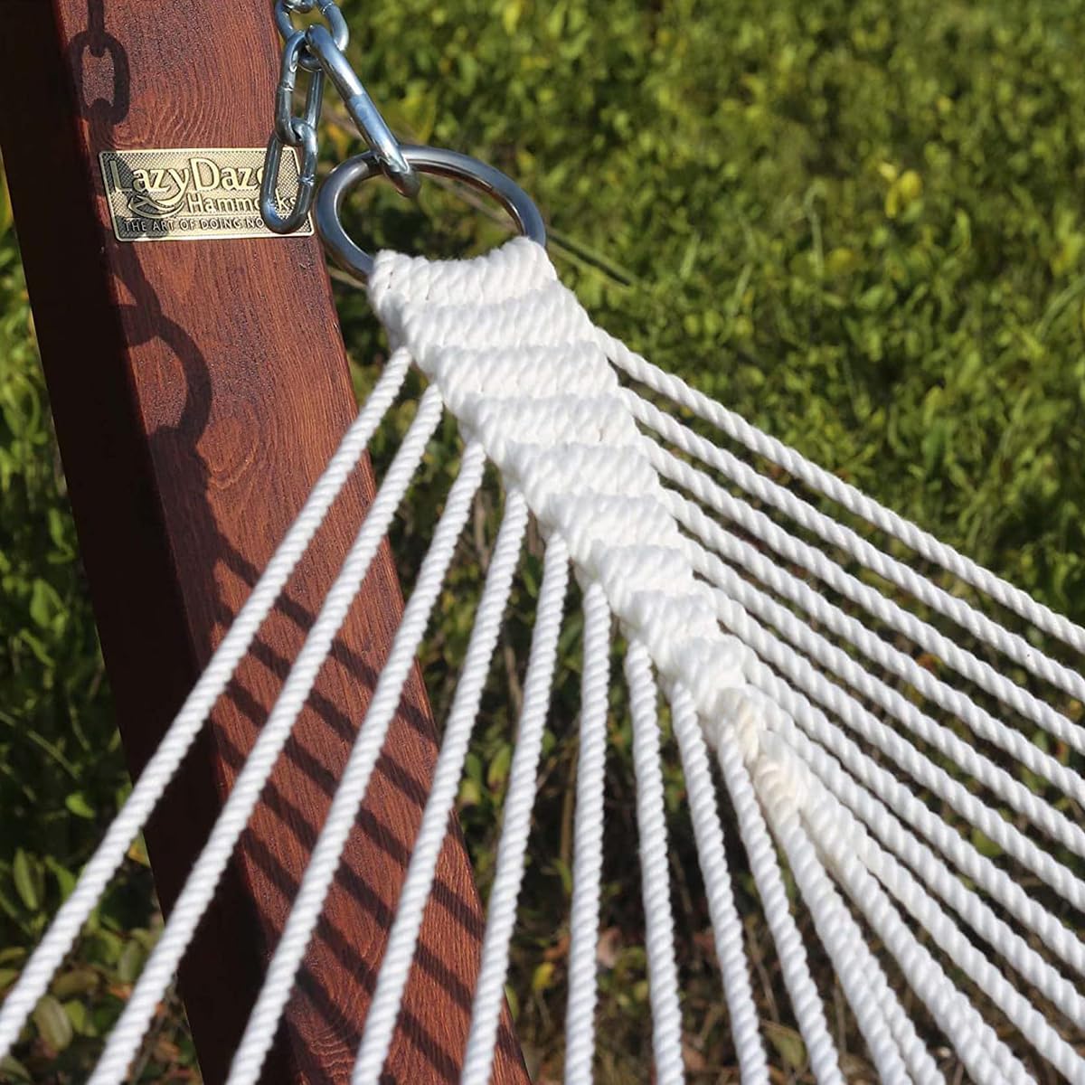 Lazy Daze Hammocks 12 FT Double Layered Quilted Fabric Hammock Swing with Pillow and Carrying Bag, Elegant Tassels and Spread Bar Heavy Duty Stylish for Two Person, Floral