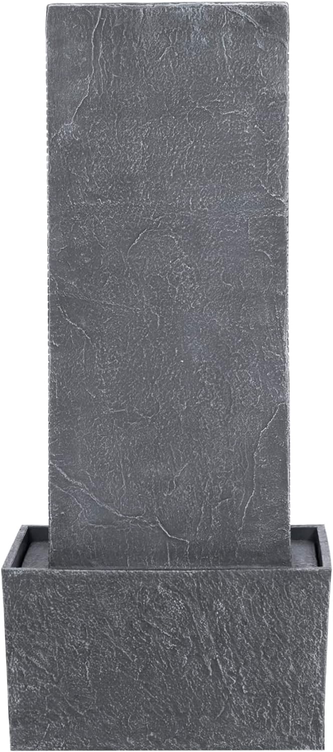 Teamson Home Demeter 29 inch Outdoor Water Fountain with LED Lights