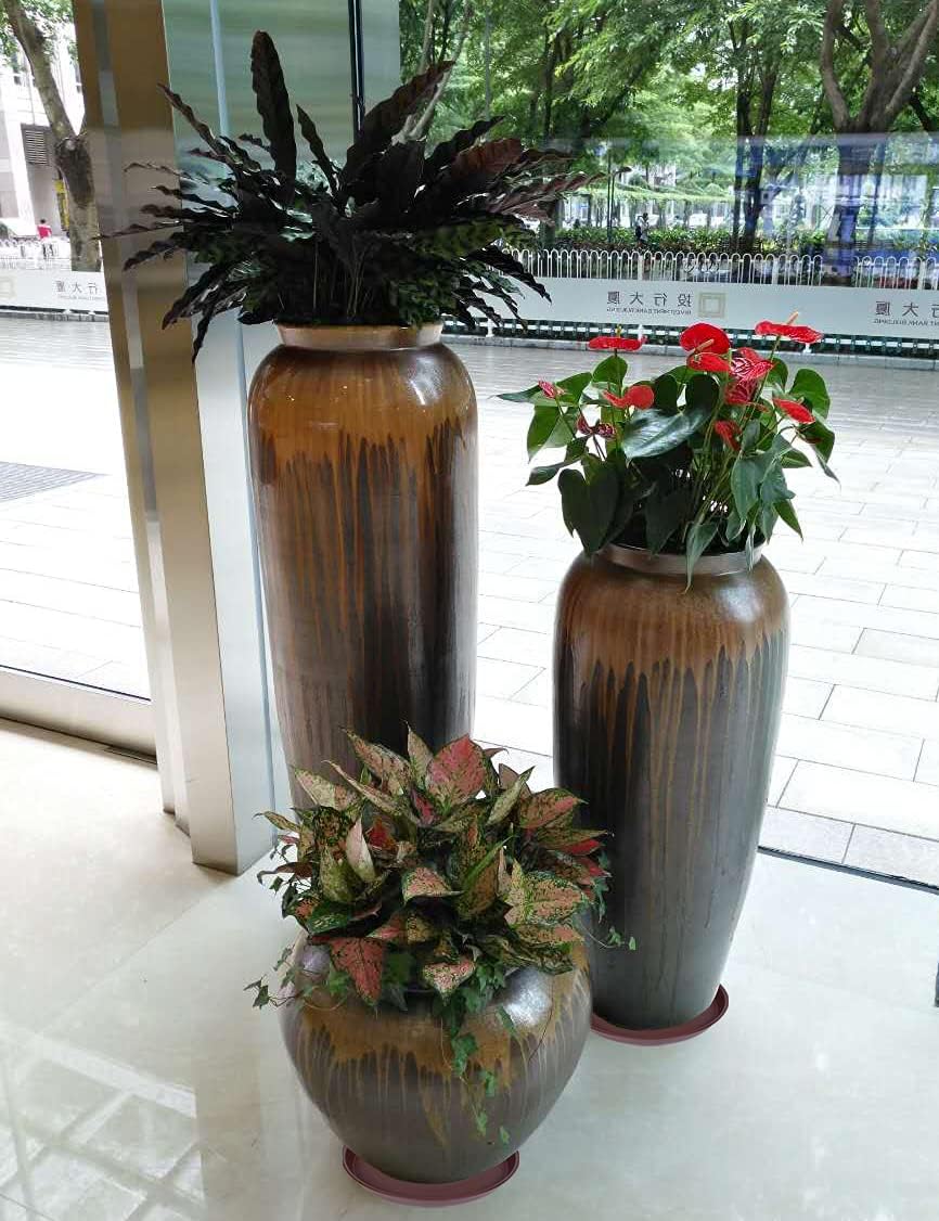 2 Pack of 16 17 inch Plant Saucer (15 inch Base), 2.3" Depth, Plant Trays for Pots, Plastic Plant Saucers for Indoors, Bird Bath Bowls, Flower Pot Drip Trays for Planter (17", Chocolate)