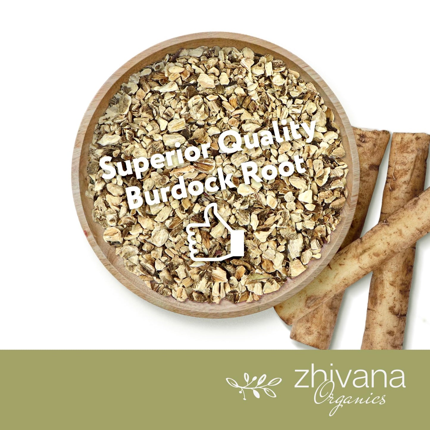 Premium Burdock Root Organic (16 oz.) - Greater Burdock Root Tea Loose - Raíz De Bardana Organica 우엉차