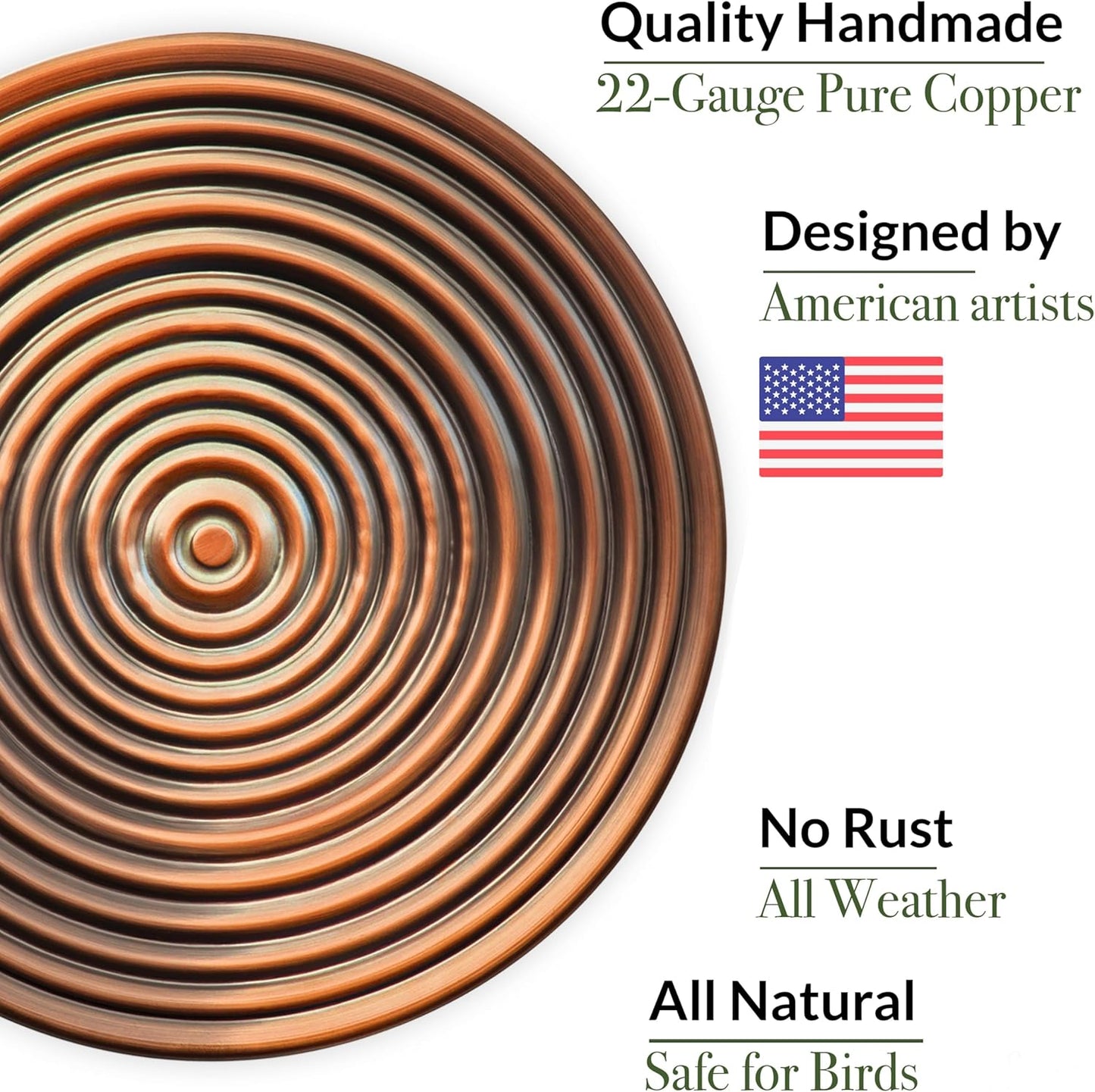 Good Directions Ripples Bird Bath on Garden Pole 18"