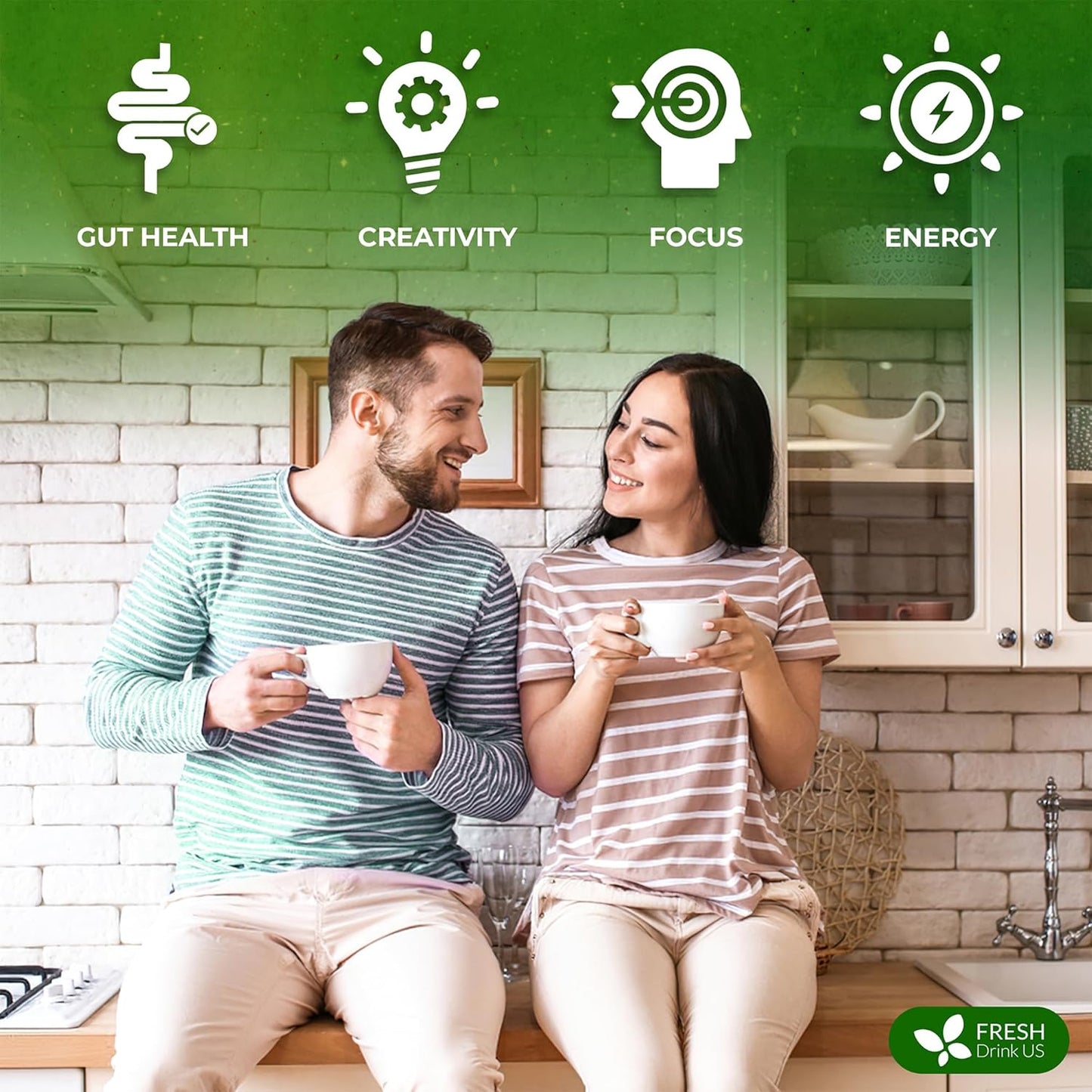 FreshDrinkUS, Super Soursop Herbal Tea β 60 Tea Bags | Soursop, Ginger, Turmeric, Lemongrass, Cinnamon, Black Pepper & Peppermint | Caffeine-Free, Natural Flavor, Plant-Based Blend | Sugar-Free