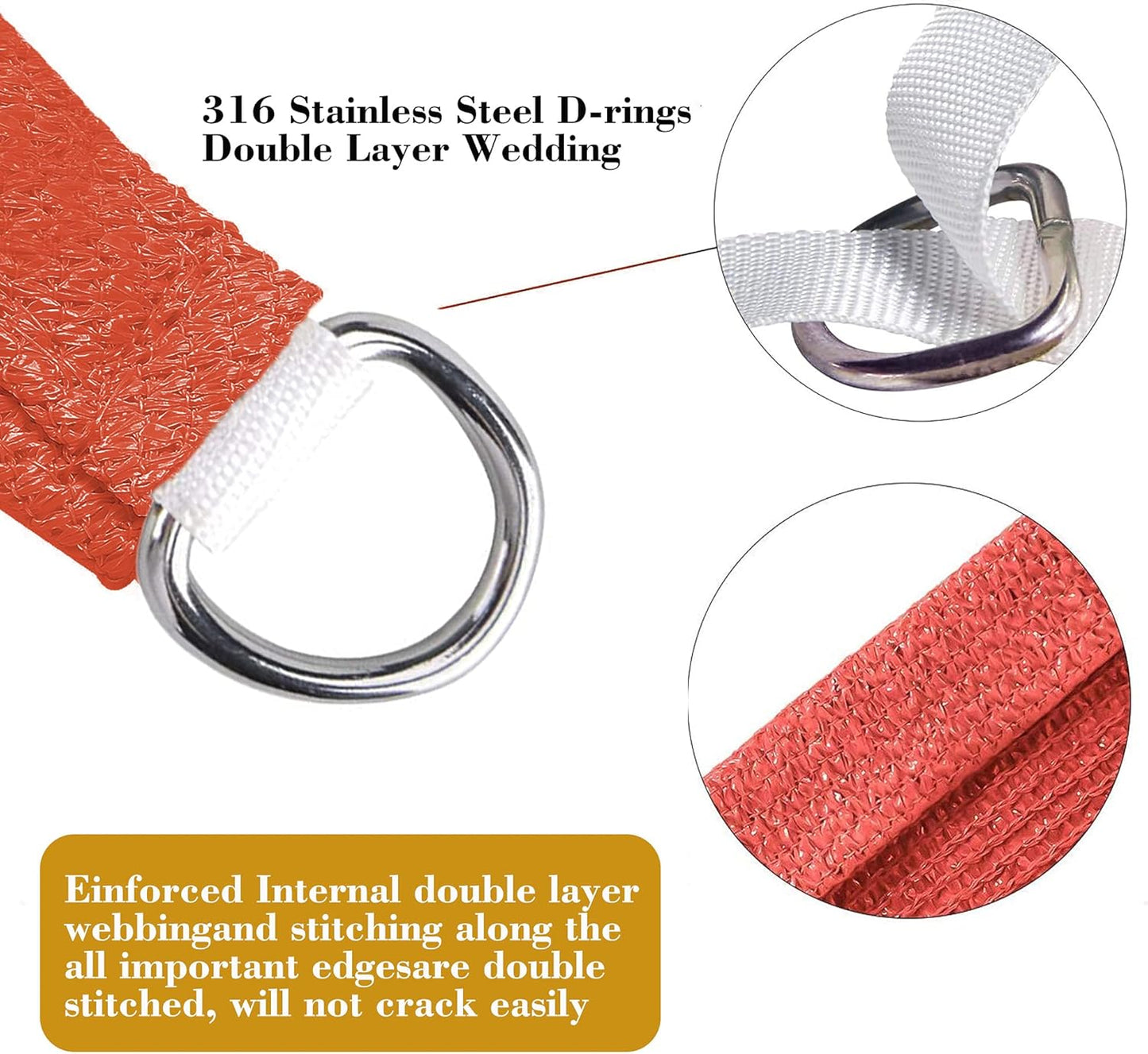 6' x 7' Red Rectangle Sun Shade Sail SSP1212 Canopy Durable Fabric UV Block Awning,We Make Custom Orders