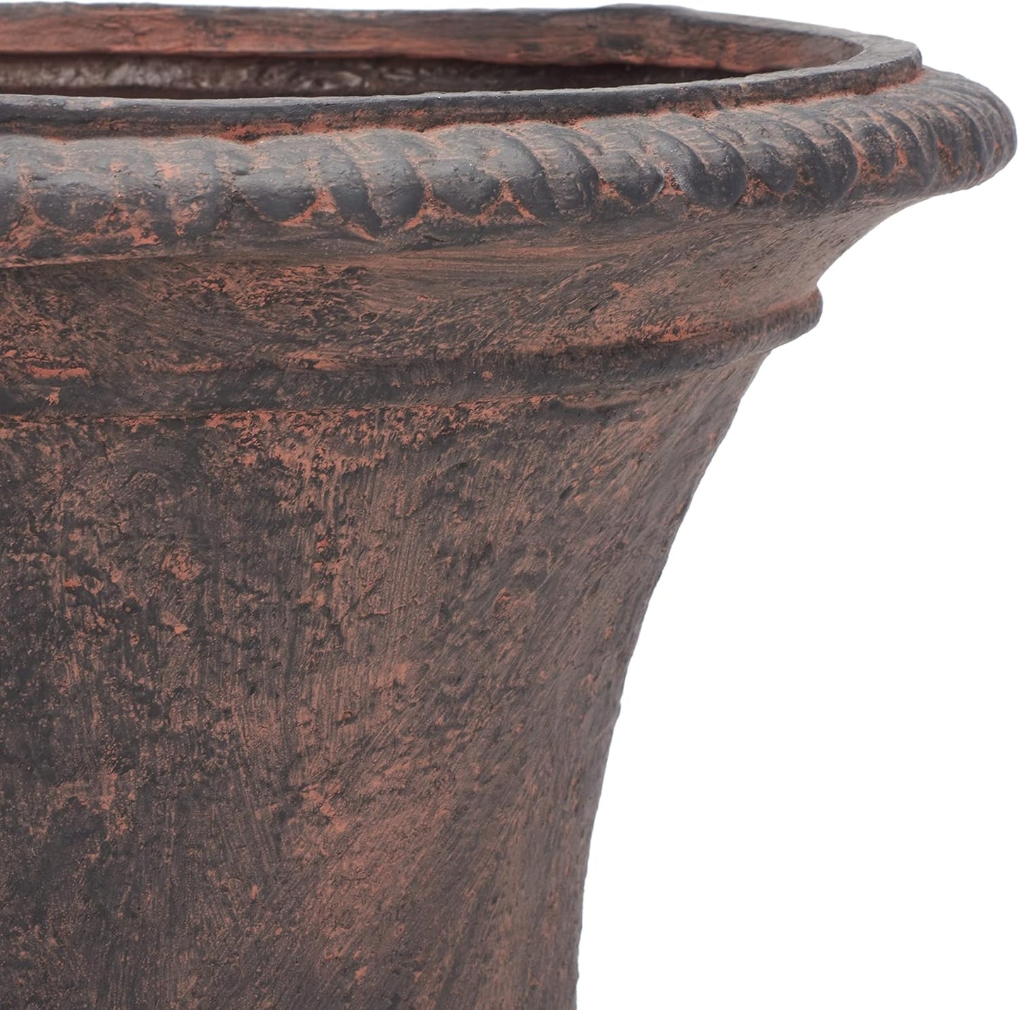 SAFAVIEH Outdoor Collection Paven Traditional Brown Planter (Fully Assembled)