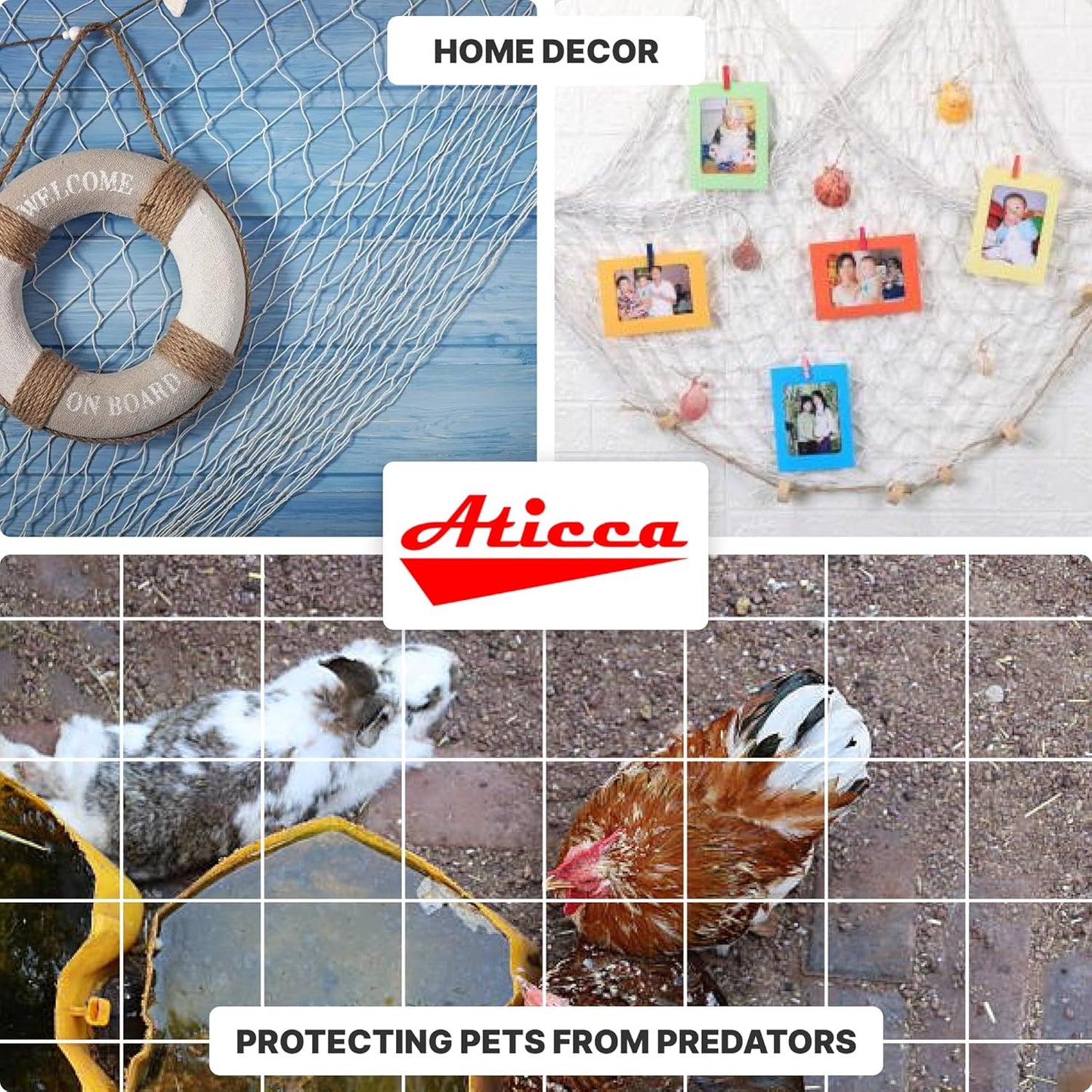 Trellis Netting 5 x 750 ft Heavy Duty Polyester Plant Support Netting White - 6 Inch Garden Rope Trellis on Roll - Mesh Twine for Growing Vine Climbing Plants, Flowers, Peas, and Tomatoes.