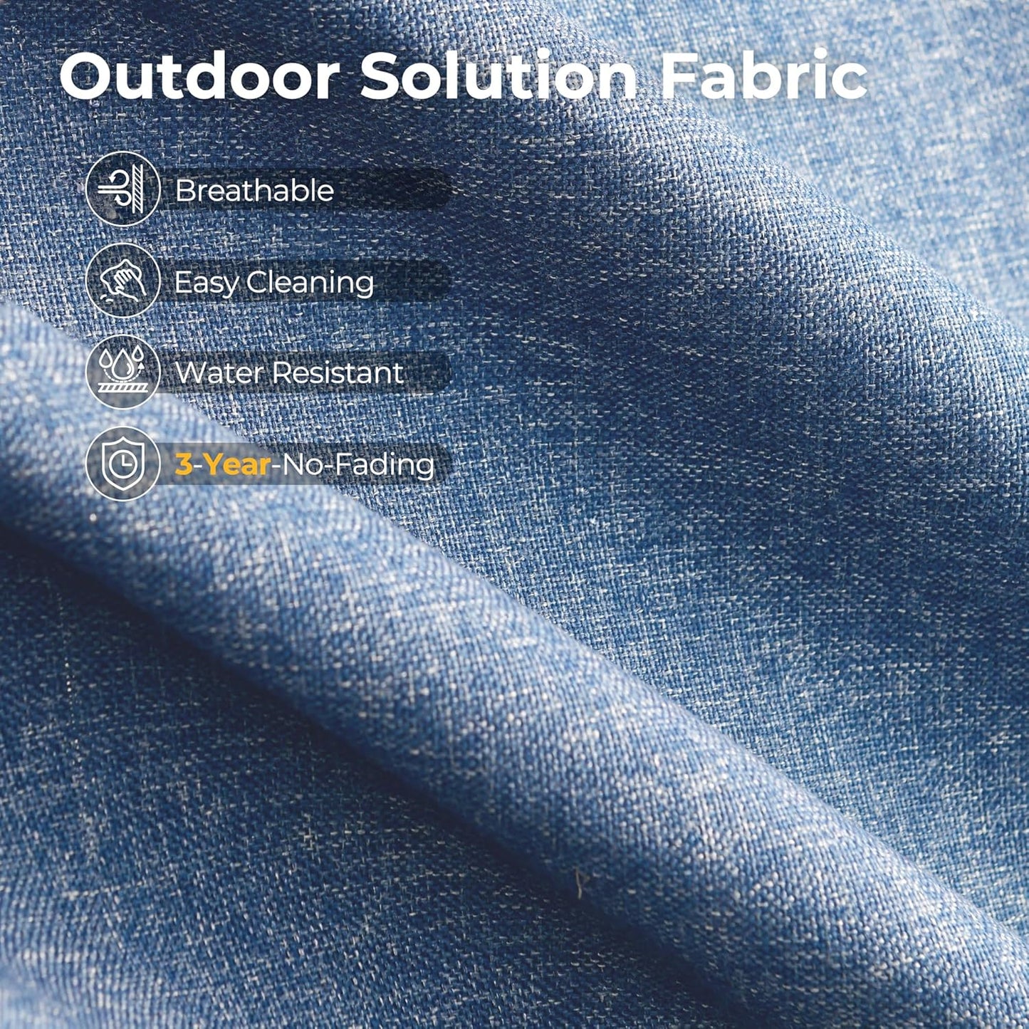 HOOOWOOO Outdoor Sectional Patio Furniture Set with Fire Pit Table,13 Pieces Wicker Conversation Sets L Shaped Couch,Extra Deep Out Door Sofa Outside Furniture with Swivel Chairs,Denim Blue