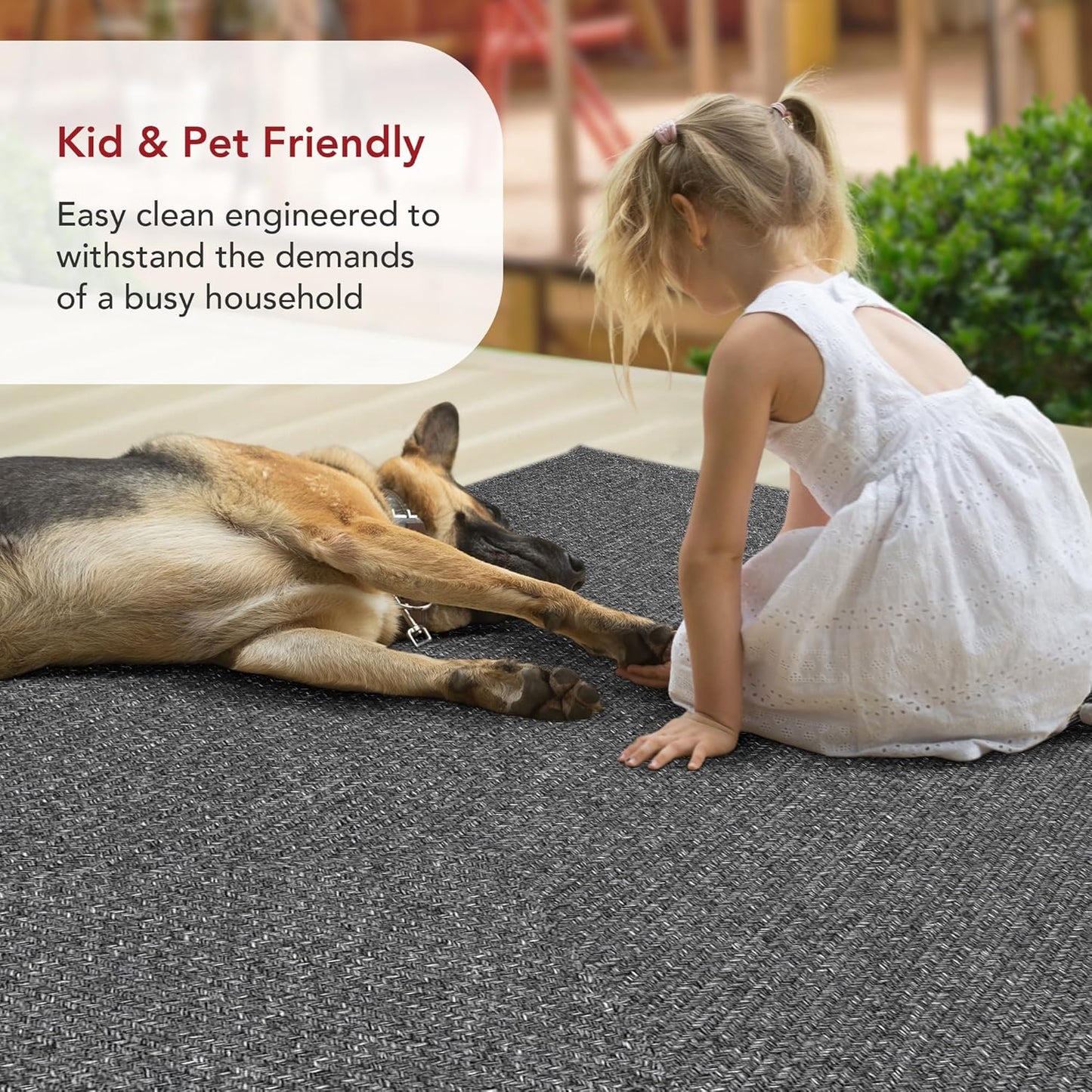 nuLOOM 2' x 8' Solid Hand Braided Indoor/Outdoor Area Rug, Pet-Friendly, High Traffic, Weather Resistant, for Patio, Balcony, Bedroom, Living, Dining Room, Wynn Charcoal