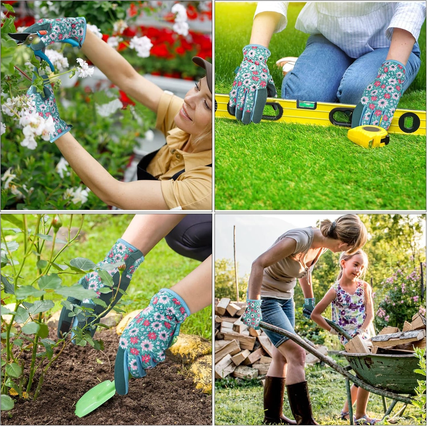 Gardening Gloves for Women and Men, Garden Gloves with Touch Screen, Thorn Proof Puncture Resistant Working Gloves, Gardening Gifts for Women, Size Medium