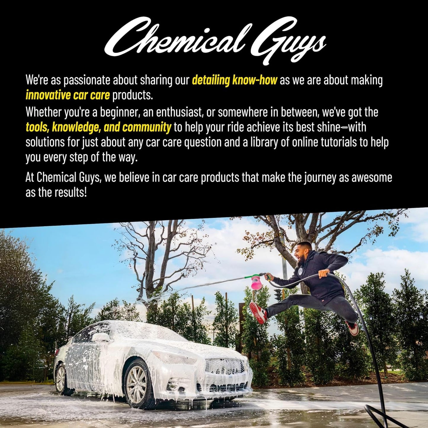 Chemical Guys Acc_121.16HD3 Acc_121.16HD-3PK Chemical Resistant Heavy Duty Bottle and Sprayer, 16 oz, Pack of 3