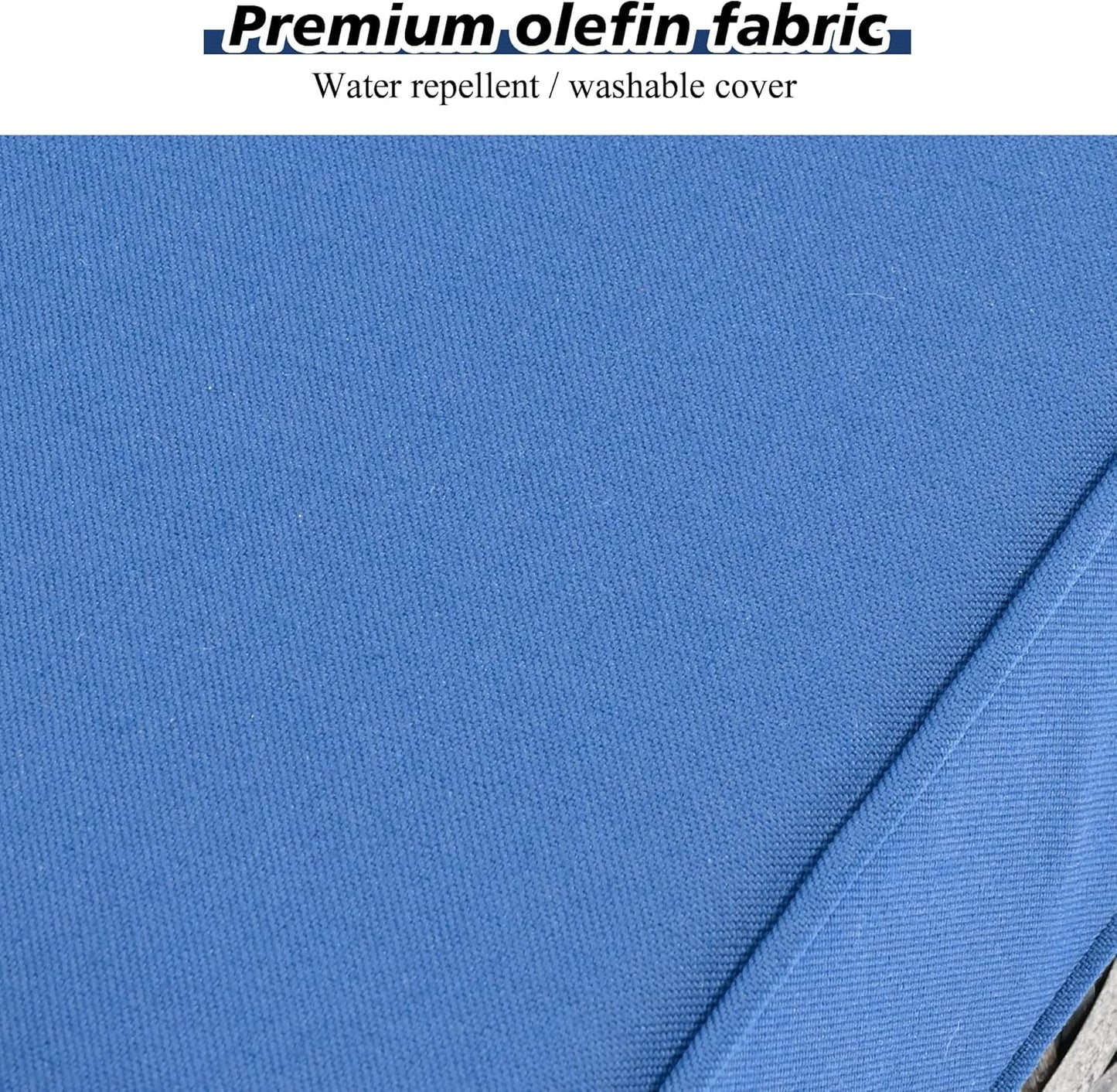 HOOOWOOO 9 Piece Modular Patio Outdoor Sectional Furniture Set with Gas Propane Fire Pit Table,Wicker Conversation Sofa Set with Swivel Chairs,Outside Couch Set(Navy Blue)