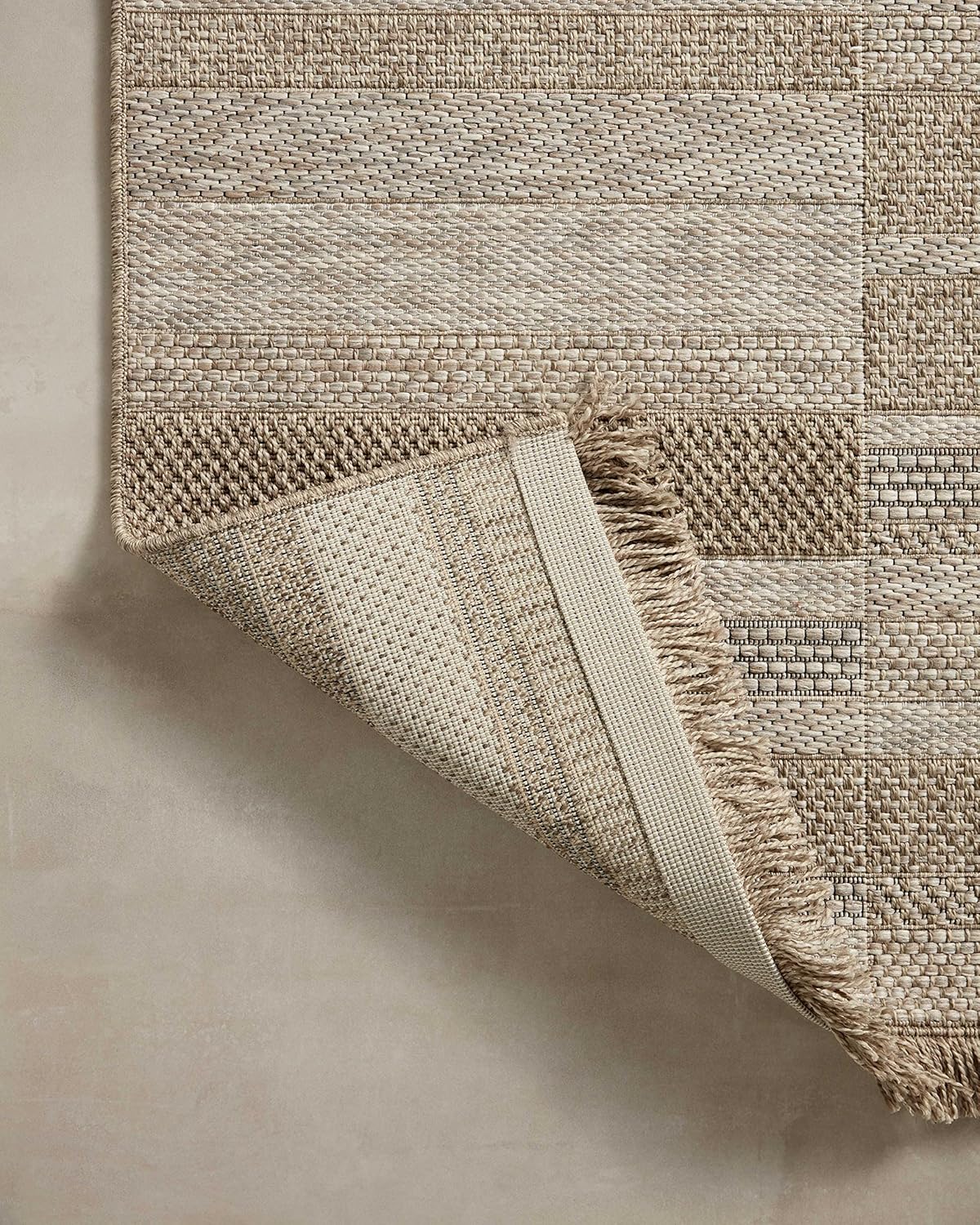 Loloi Dawn Collection Indoor/Outdoor DAW-03 Brown 7'-8" x 10' Area Rug