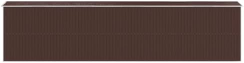 Gecheer Large Galvanized Steel Garden Shed, Dark Brown Outdoor Storage House for Tools, Lawn Mower & Pool Equipment, Sliding Door with Vent, Weather Resistant Metal Shed
