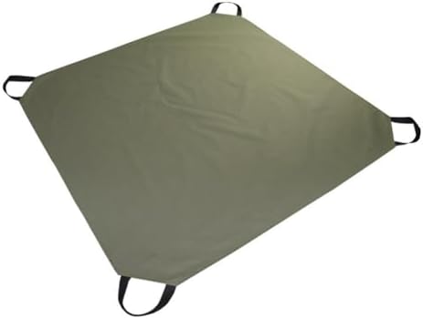 Leaf Tarp with 4 Handles, 600D Oxford Garden Waste Bag, Waterproof Yard Debris Collector for Lawn Cleaning, Pruning, and Outdoor Storage, 57x57 Inch