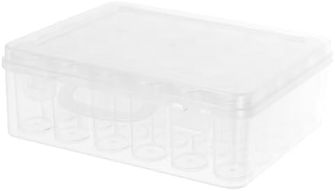 Seed Storage Organizer Case, 30 Compartment Plastic Box with Handle