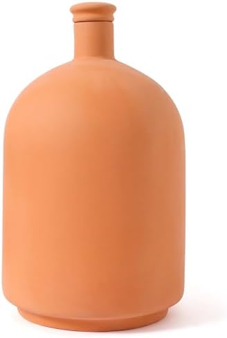 Large 3.3L Terracotta Watering Pots Ollas Self Watering Planter Watering System 10inch-Simple Irrigation Peripheral Water System Indoor Outdoor Plant Watering Globes Large Reservoir Bulbs