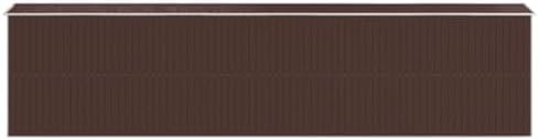 Large Metal Garden Storage Shed, 336 inch Heavy Duty Galvanized Steel Outdoor Utility Shed for Backyard, Lawn, Patio, Dark Brown
