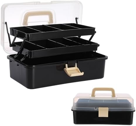 BTSKY 3-Layer Plastic Dividing Storage Box Craft Organizer and Storage