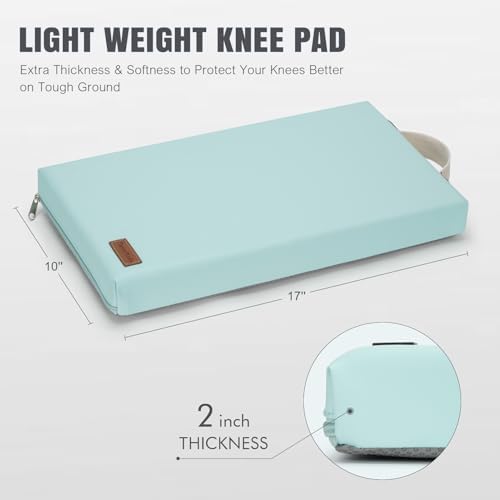 Waterproof Garden Kneeling Pad, 2in Thick, Green, 1 Pack