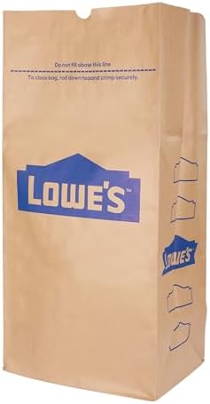 Lowe's 30 Gallon Heavy Duty Brown Paper Lawn and Refuse Bags for Home and Garden (10 Count), Large (LOWESLL)