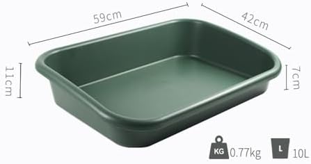 Garden Tidy Tray, Multifunctional One Piece Potting Tray for Seeding, Mixing, Growing and Pot Storage, Succulent and Cactus Soil Potting Mix Tray 23"x16.4"x4.3",Green