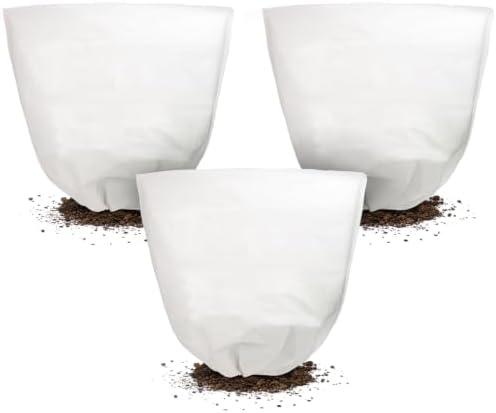 NNG 5PCS Winter Plant Covers Freeze Protection 39.4x39.4Inch Frost Blanket Shrub Covers with Drawstring Plant Protector Shrub Jacket Winter Tree Cover for Outdoor Plants, Shrub Potted Plants