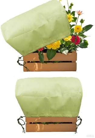 EJW Plant Covers, Freeze Protection for Plants,3 Pack 23.8"*11.8"*11.8" Frost Cloth for Plants，Plant Protectors for Winter，Frost Blankets for Plants， Used for Flower pots, Flower Boxes, Small Plants