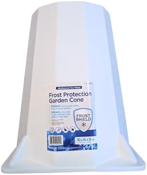 Frost Protection Plant Cone, Reusable Winter Rose Cover, Insulated Shrub Shield, Breathable Cold Weather Plant Protector for Outdoor Gardens, 2 Pack