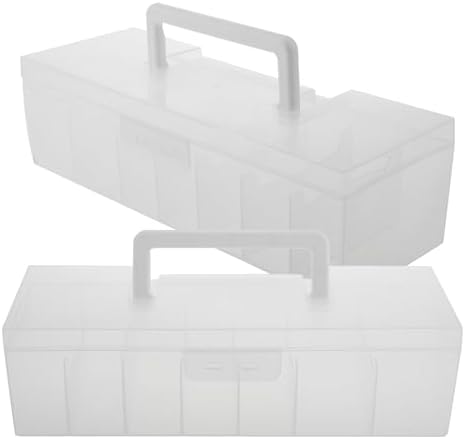 2Pcs Plastic Seed Storage Box with Handle and Lid