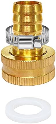 Garden Hose Adapter 1/2" Drip Irrigation Tubing to Faucet - Reusable Connector Fittings for Most Rain Bird, Orbit, Dig, Toro 1/2" Tubing x 3/4 GHT Garden Extension Repair Fitting