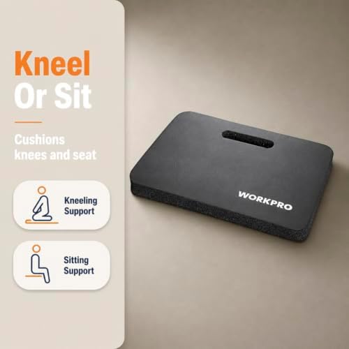 WORKPRO W133358 17 Inch Foam Kneeling Pad, Thick Garden Knee Cushion