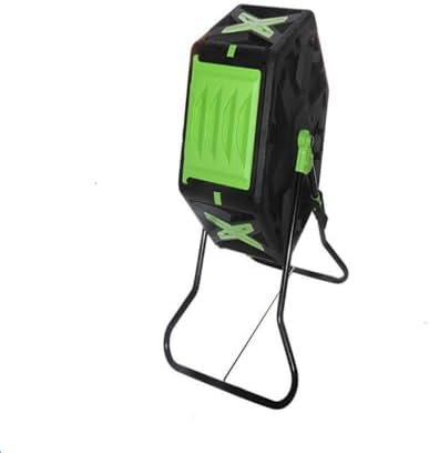 Compost Tumbler Bin, 140L Dual Chamber Outdoor Composter