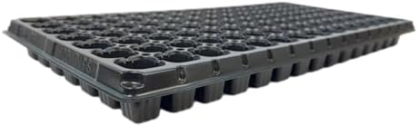 105 Cell Seedling Plastic Nursery Trays, 10 Pack, Thick Durable Germination Plug Trays, 1050 Cells Reusable Plant Propagation