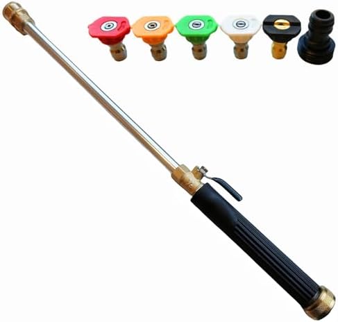 Pressure Washer Wand, Brass Nozzle Quick Connect Sprayer for Car Pool Patio Lawn Cleaning