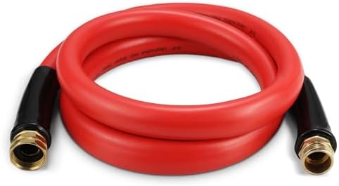 Garden Hose 5ft x 3/4” Hot/Cold Water Hose, -50°F to 190°F, Red