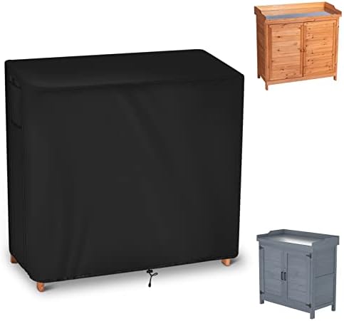 40 In Outdoor Kitchen Cabinet Cover for Garden Mud Storage Potting Table