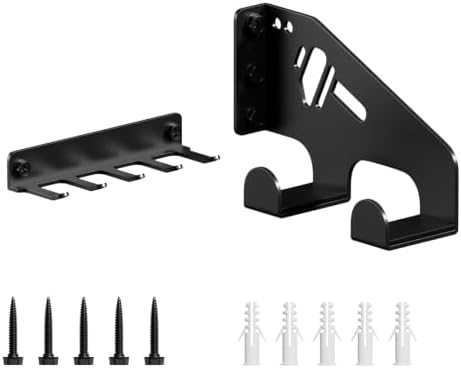 XZHXFX Chainsaw Hanger Wall Mount & Chainsaw Chain Storage Rack, Black