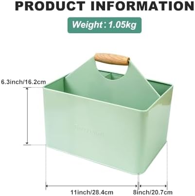 Garden Tool Organizer, Metal Garden Caddy with 4 Compartments