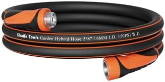 Giraffe Tools Garden Hose 5/8", 10ft Short Garden Hose
